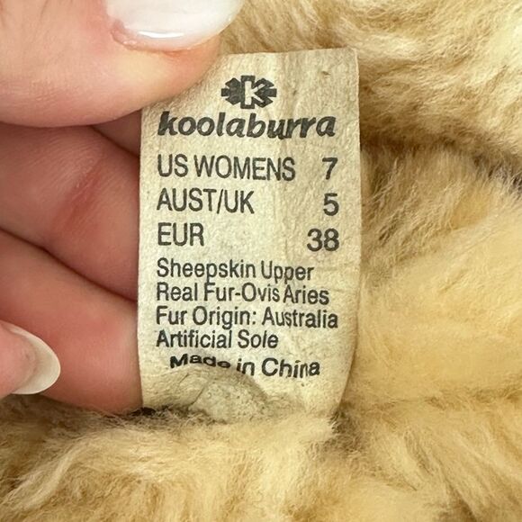 Kookaburra Sheepskin Lace Up Wedge Booties - Picture 5 of 7